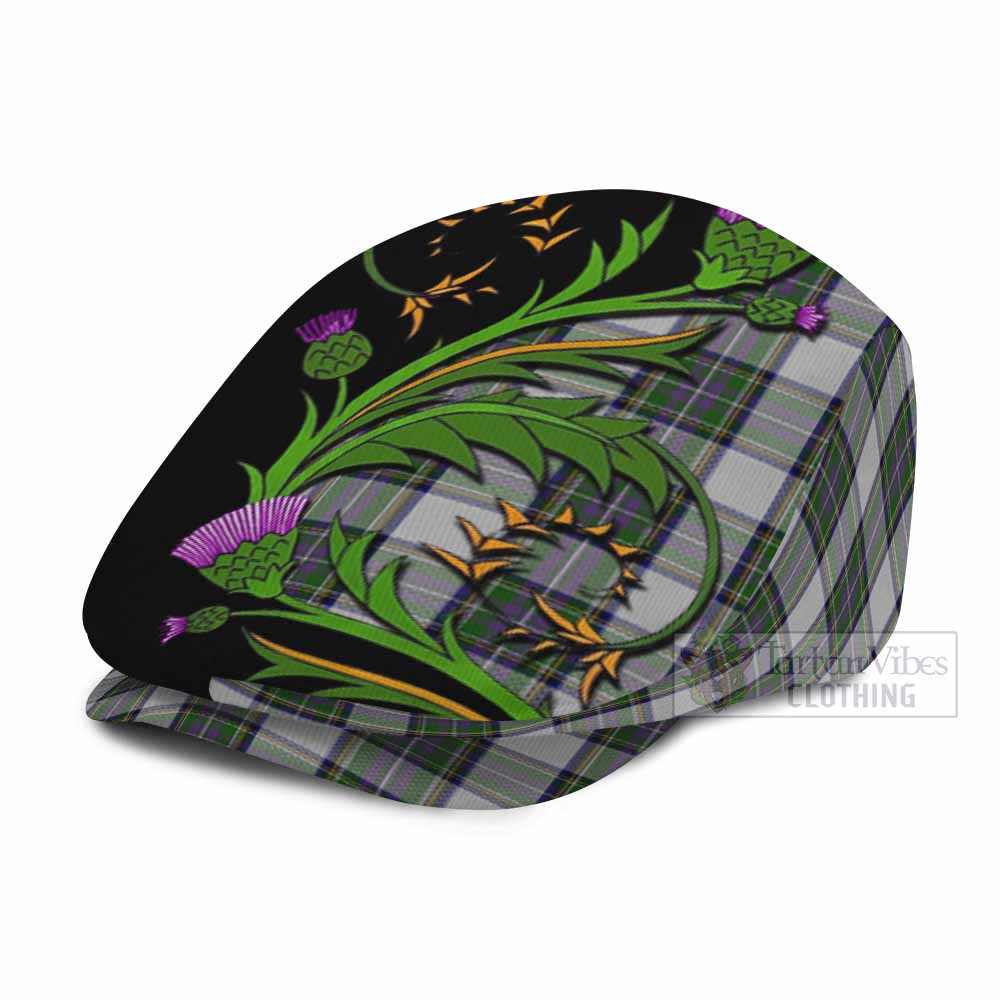 Pritchard Tartan Flat Cap, Jeff Cap Scottish Thistle Pride Heritage Art
