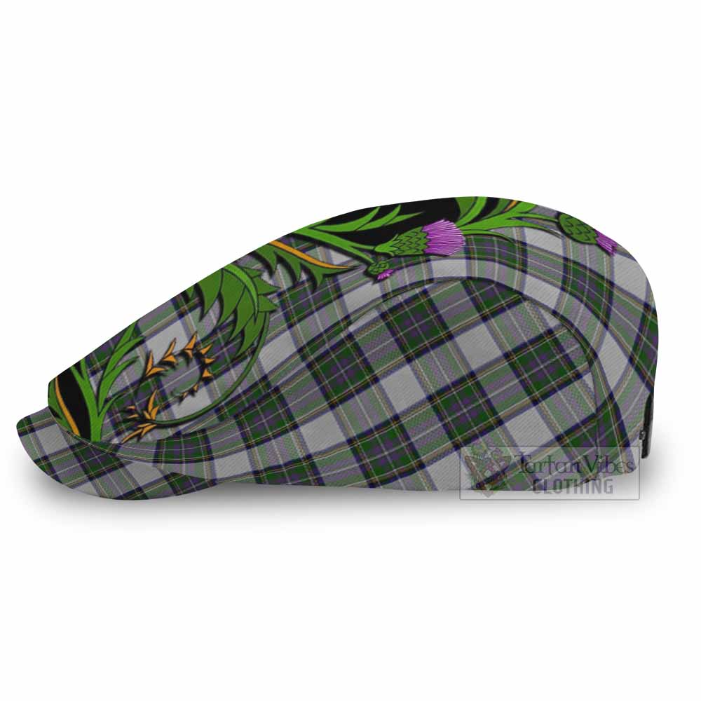 Pritchard Tartan Flat Cap, Jeff Cap Scottish Thistle Pride Heritage Art