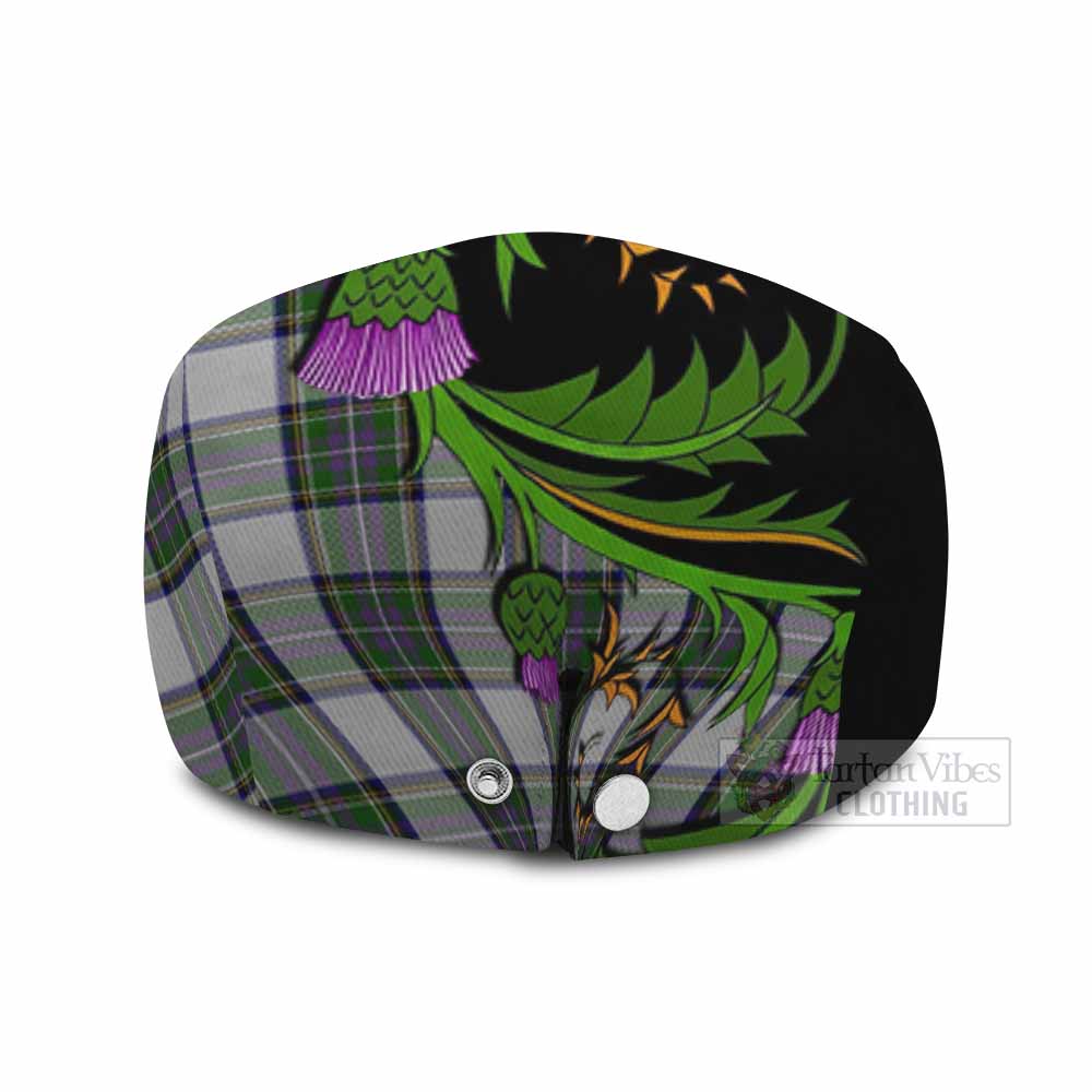 Pritchard Tartan Flat Cap, Jeff Cap Scottish Thistle Pride Heritage Art