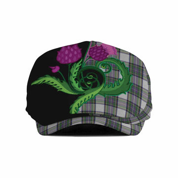 Pritchard Tartan Flat Cap, Jeff Cap Traditional Scottish Thistle