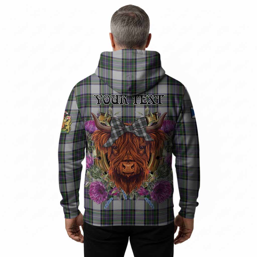 Pritchard Tartan Hoodie Scottish Thistle Heilan Coo