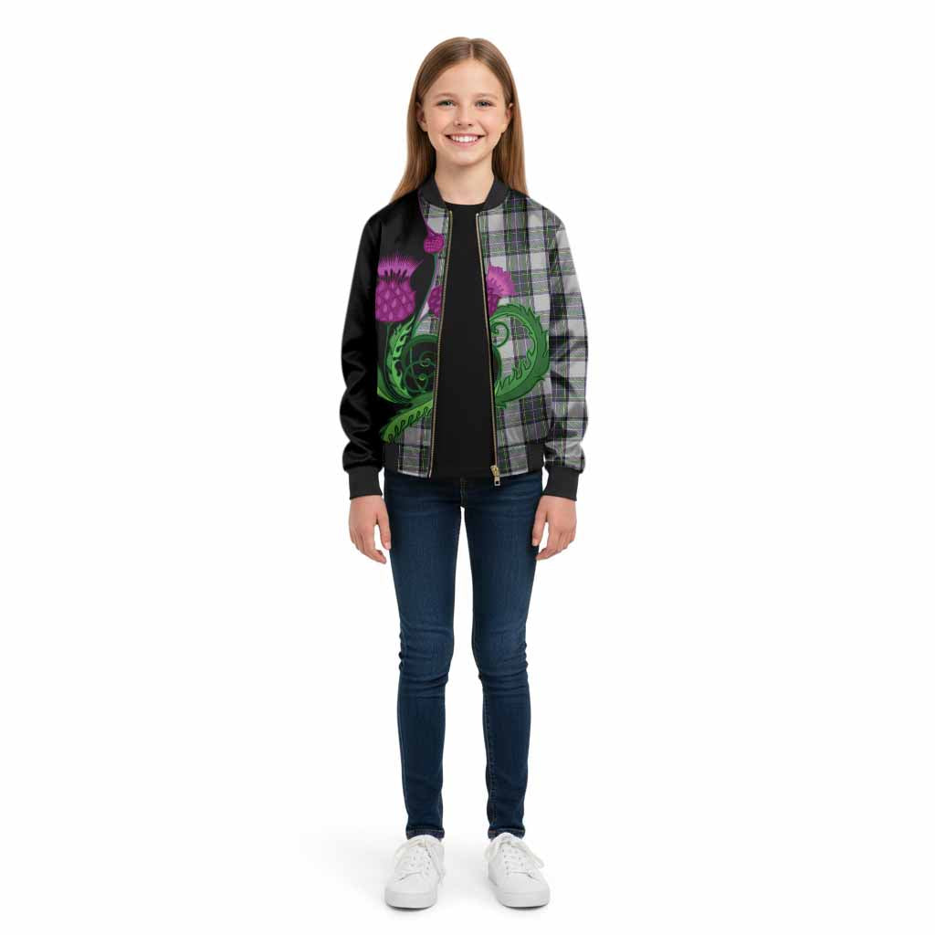 Pritchard Tartan Kid Bomber Jacket Traditional Scottish Thistle