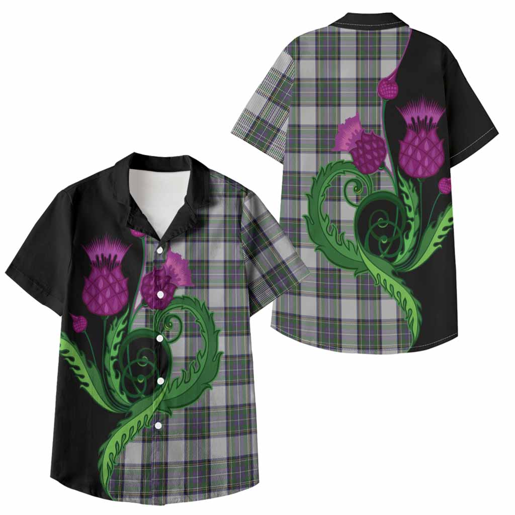 Pritchard Tartan Kid Hawaiian Shirt Traditional Scottish Thistle