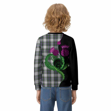 Pritchard Tartan Kid Knitted Sweatshirt Traditional Scottish Thistle