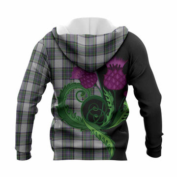 Pritchard Tartan Knitted Hoodie Traditional Scottish Thistle