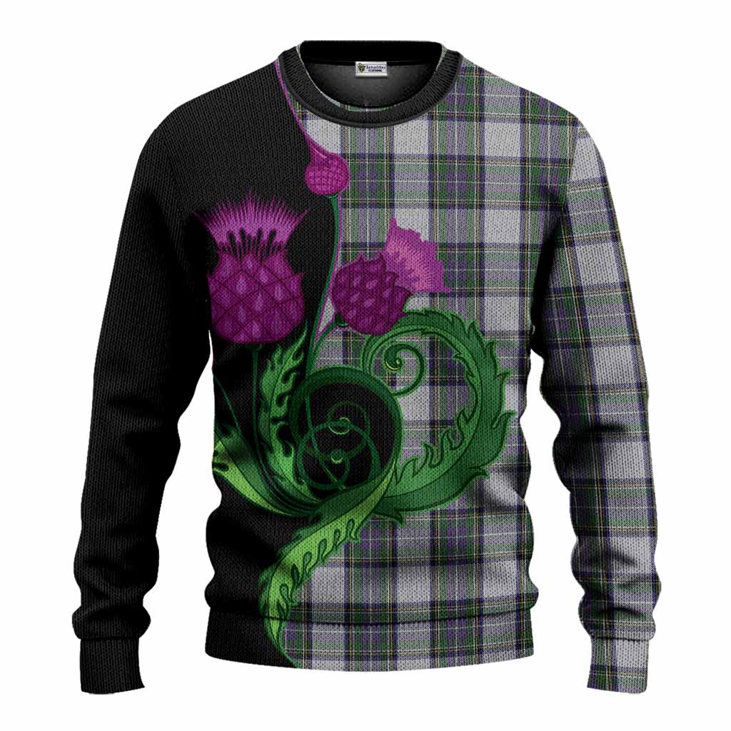Pritchard Tartan Knitted Sweater Traditional Scottish Thistle