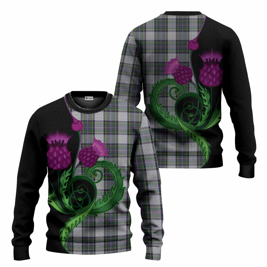Pritchard Tartan Knitted Sweater Traditional Scottish Thistle