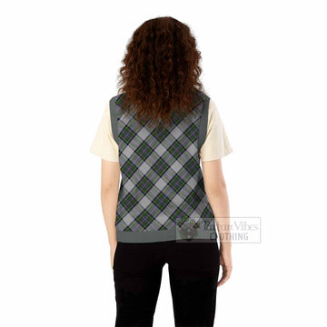 Pritchard Tartan  Knitted V-Neck Vest Cross Style