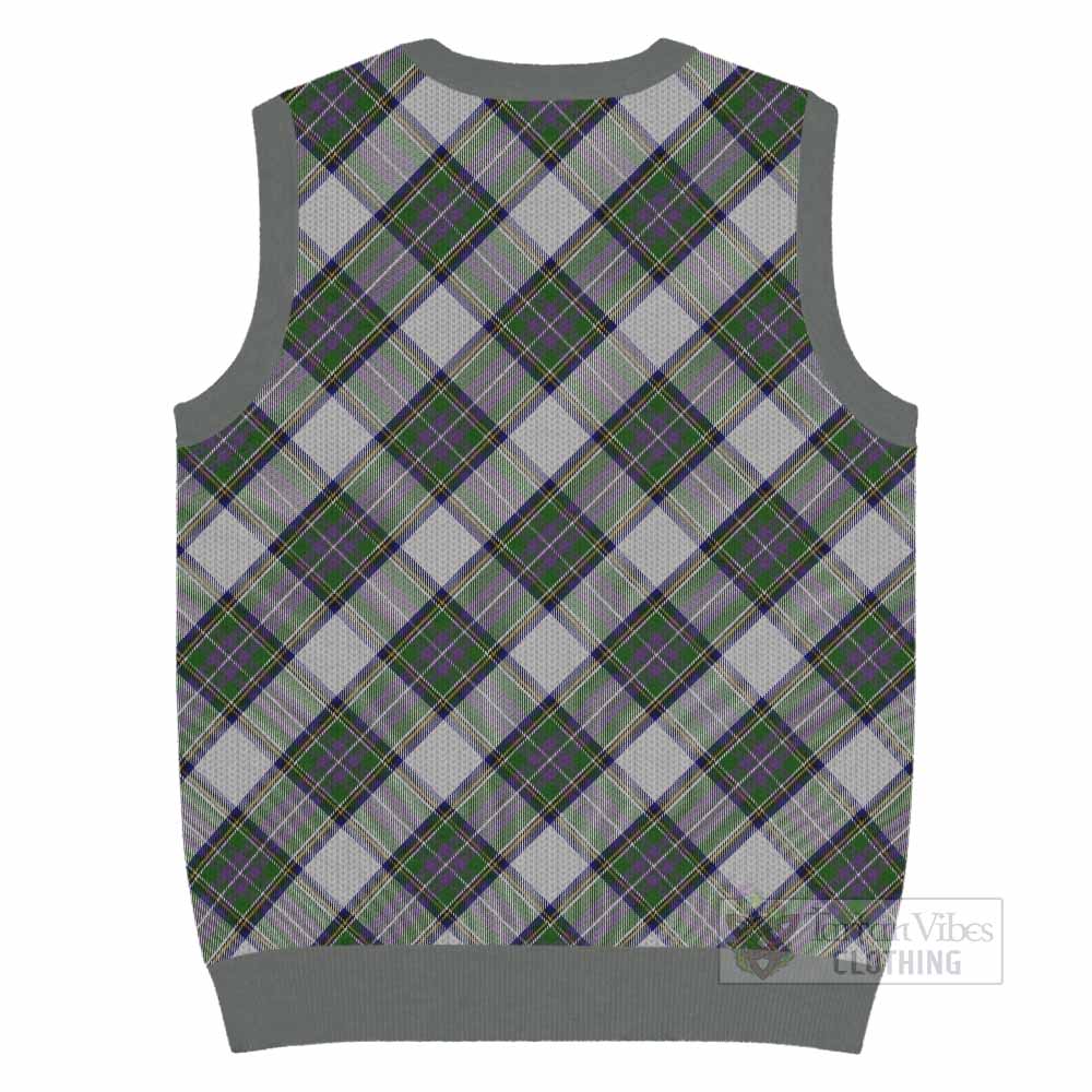Pritchard Tartan  Knitted V-Neck Vest Cross Style