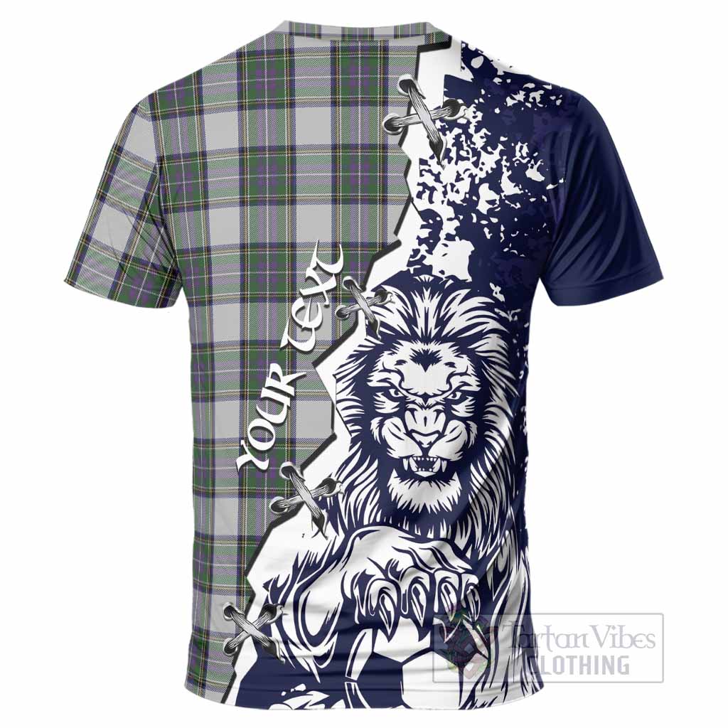 Pritchard Tartan Scottish T-Shirt Angry Lion With Soccer Ball Style