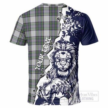 Pritchard Tartan Scottish T-Shirt Angry Lion With Soccer Ball Style
