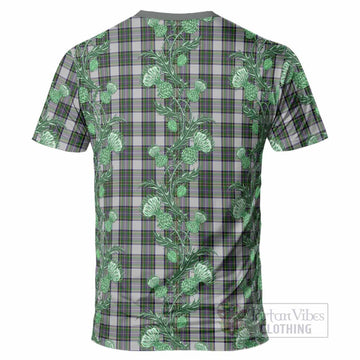 Pritchard Tartan T-Shirt Seamless Scottish Thistle Flowers