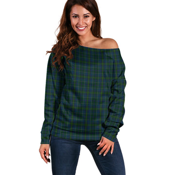 Protheroe of Wales Tartan Off Shoulder Women Sweater Women - Tartan Vibes Clothing