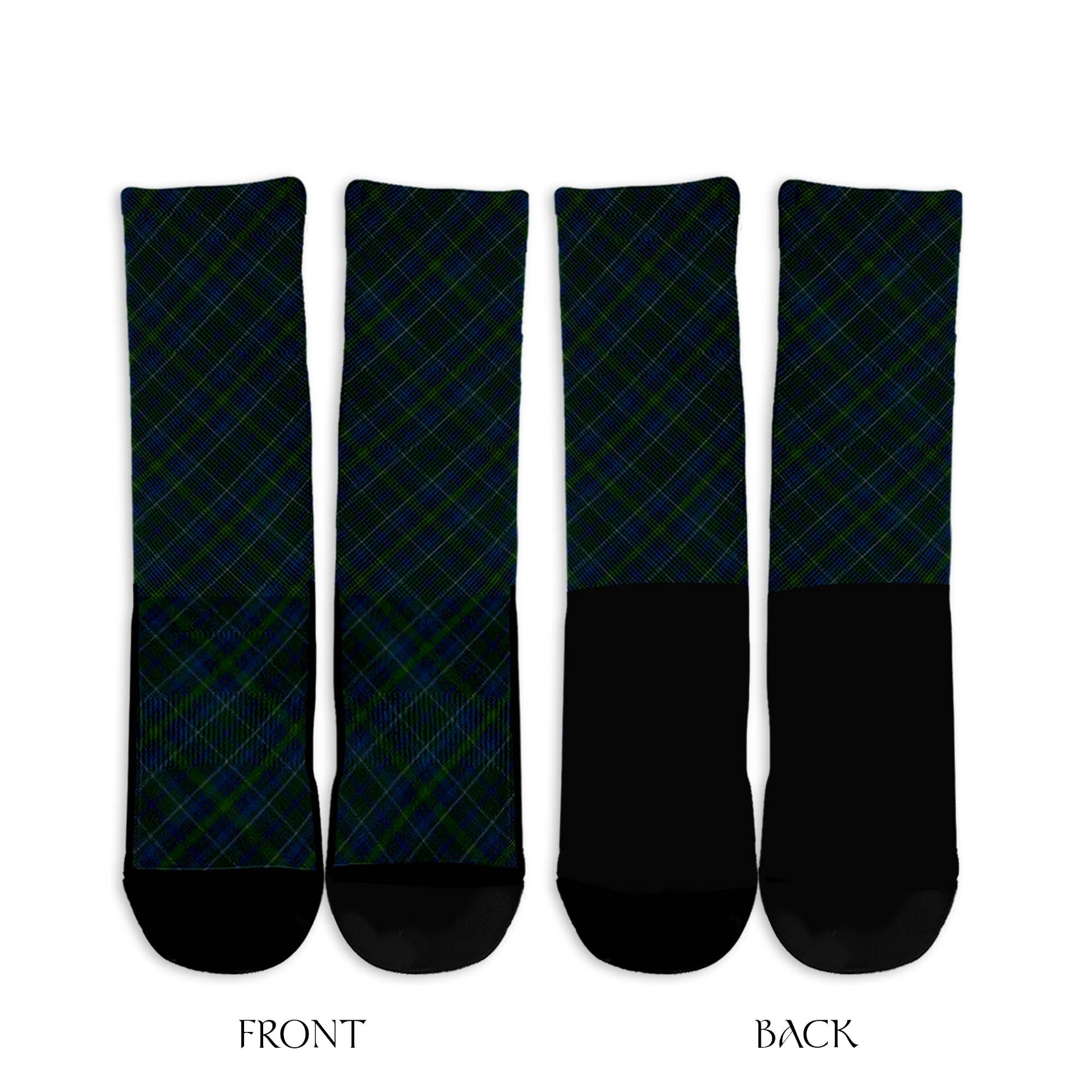 Protheroe of Wales Tartan Crew Socks Cross Style - Tartan Vibes Clothing