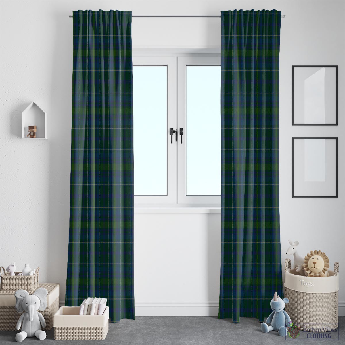 Protheroe of Wales Tartan Window Curtain