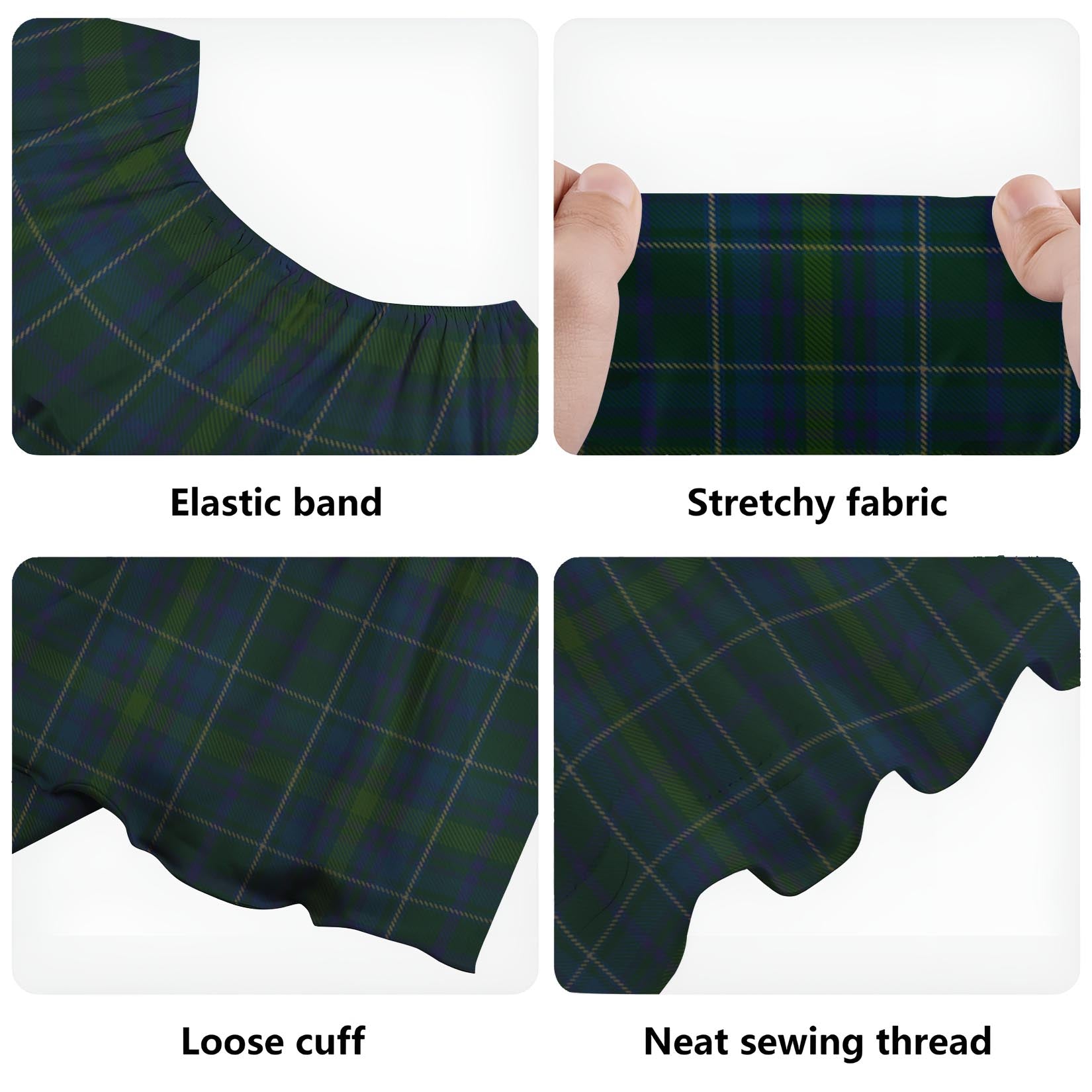 Protheroe of Wales Tartan Off Shoulder Long Dress - Tartan Vibes Clothing