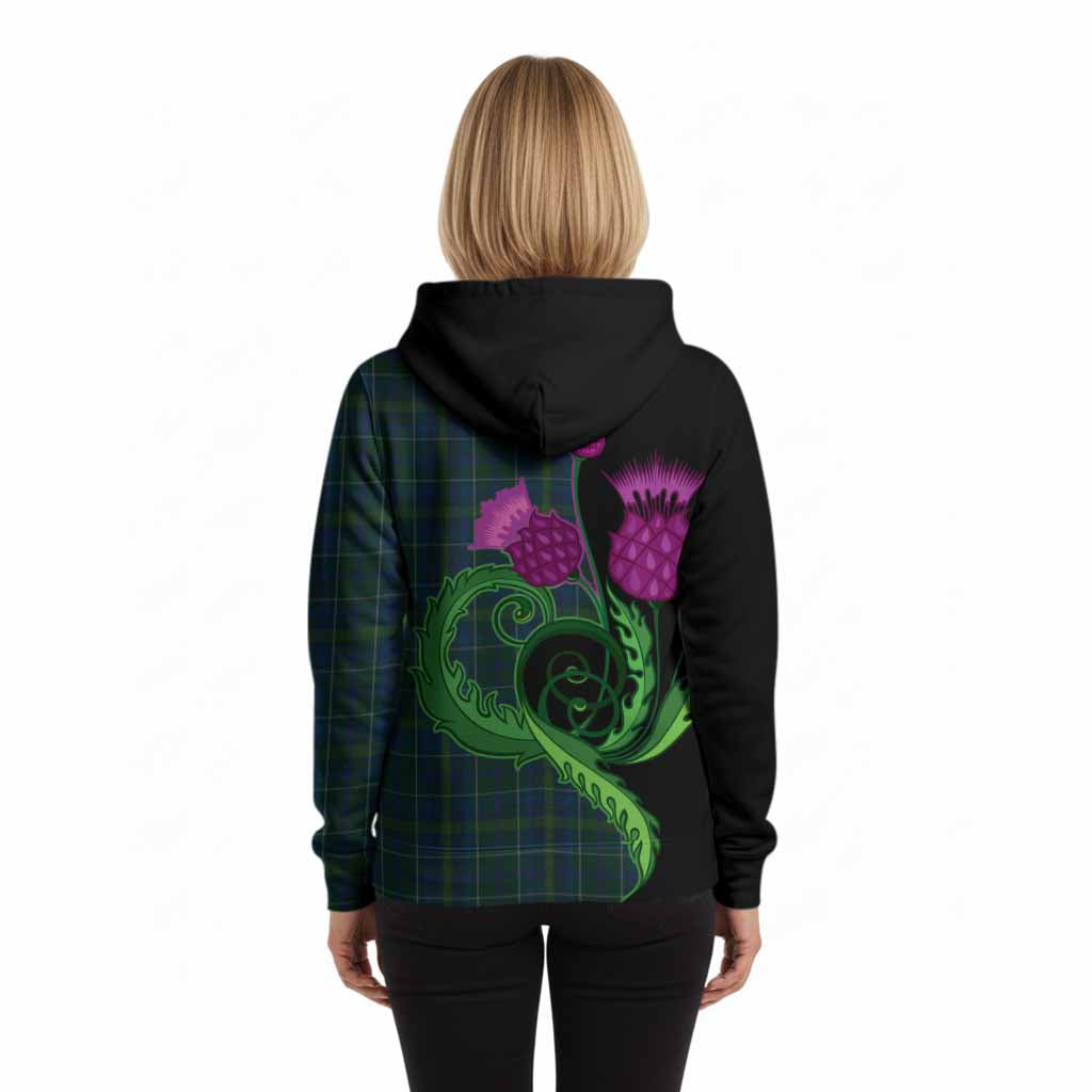 Protheroe of Wales Tartan Hoodie Traditional Scottish Thistle