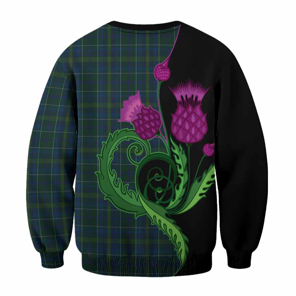 Protheroe of Wales Tartan Sweatshirt Traditional Scottish Thistle