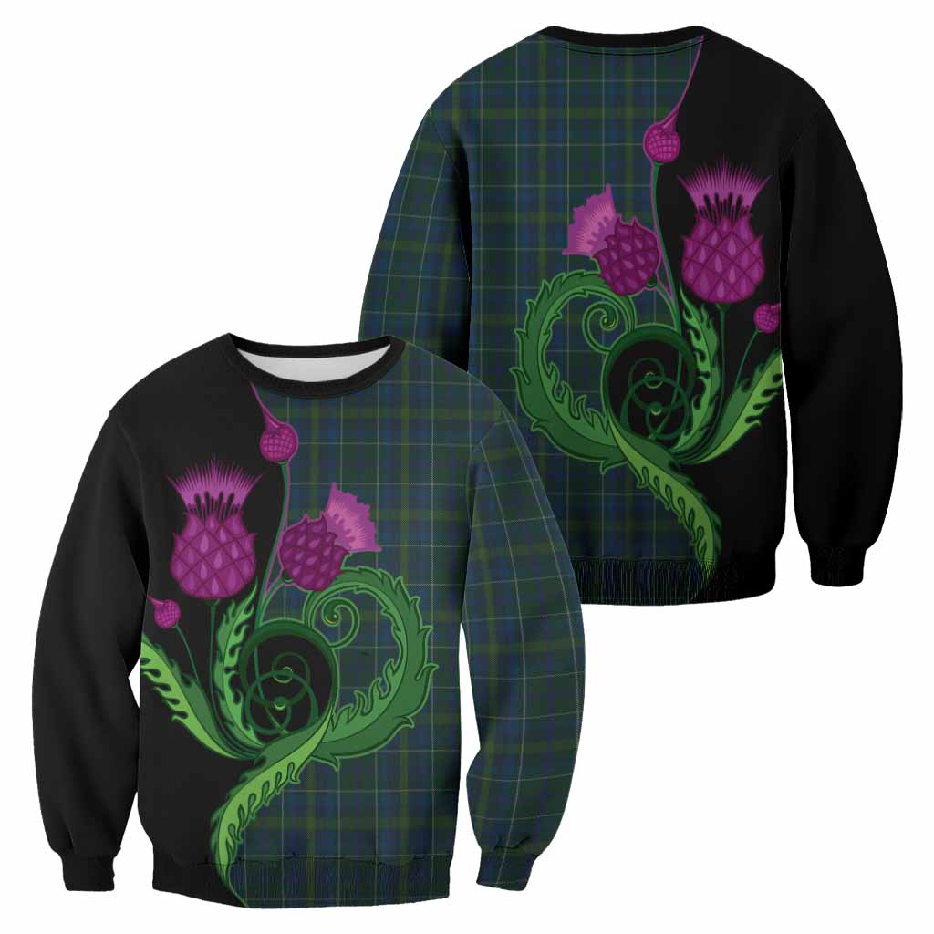 Protheroe of Wales Tartan Sweatshirt Traditional Scottish Thistle