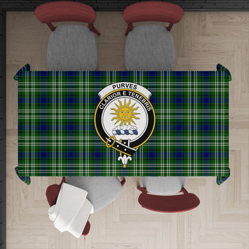 Purves Tartan Tablecloth with Family Crest XL 57.1"x70.9"(145x180cm) - Tartan Vibes Clothing