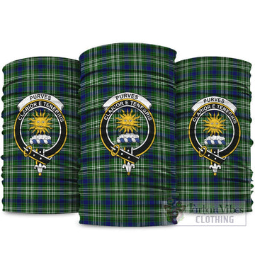 Purves Tartan Neck Gaiters, Tartan Bandanas, Tartan Head Band with Family Crest package One Size - Tartan Vibes Clothing