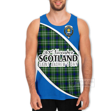 Purves Family Crest Tartan Men's Tank Top Celebrate Saint Andrew's Day in Style Men - Tartan Vibes Clothing