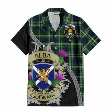 Purves Tartan Family Crest Hawaiian Shirt Lion Rampant Royal Thistle Shield Celtic Inspired Kid - Tartan Vibes Clothing