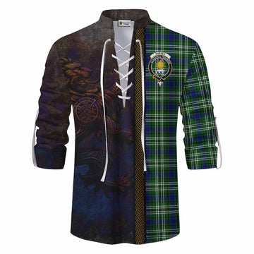 Purves Tartan Family Crest Ghillie Kilt Shirt Alba Gu Brath Be Brave Lion Ancient Style