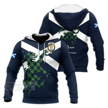 Purves Tartan Lion Rampant Knitted Hoodie Proudly Display Your Heritage with Alba Gu Brath and Clan Name Unisex Knitted Pullover Hoodie - Tartan Vibes Clothing