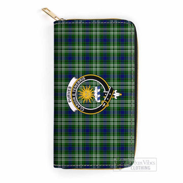 Tartan Vibes Clothing Purves Tartan Women's Leather Wallet with Family Crest