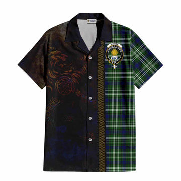 Purves Tartan Family Crest Hawaiian Shirt Alba Gu Brath Be Brave Lion Ancient Style