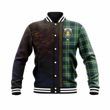 Purves Tartan Family Crest Baseball Jacket Alba Gu Brath Be Brave Lion Ancient Style