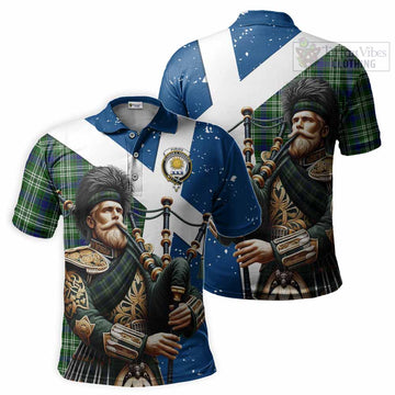 Purves Tartan Polo Shirt with Family Crest Scottish Bagpiper Vibes Kid - Tartan Vibes Clothing
