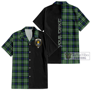 Purves Tartan Hawaiian Shirt with Family Crest and Half Of Me Style Kid - Tartan Vibes Clothing