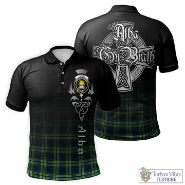 Purves Tartan Polo Shirt Featuring Alba Gu Brath Family Crest Celtic Inspired - Tartan Vibes Clothing