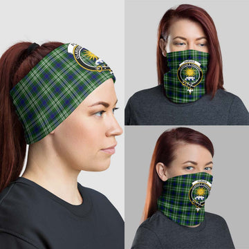 Purves Tartan Neck Gaiters, Tartan Bandanas, Tartan Head Band with Family Crest - Tartan Vibes Clothing