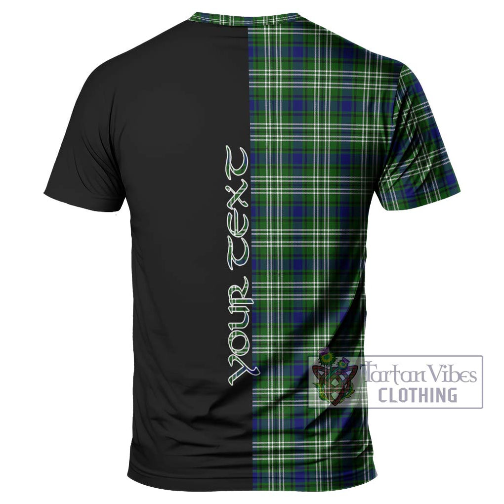 Purves Tartan T-Shirt with Family Crest and Half Of Me Style - Tartanvibesclothing Shop