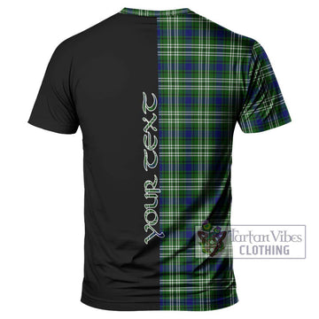 Purves Tartan T-Shirt with Family Crest and Half Of Me Style - Tartanvibesclothing Shop