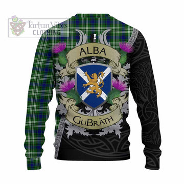 Purves Tartan Family Crest Knitted Sweater Lion Rampant Royal Thistle Shield Celtic Inspired - Tartan Vibes Clothing