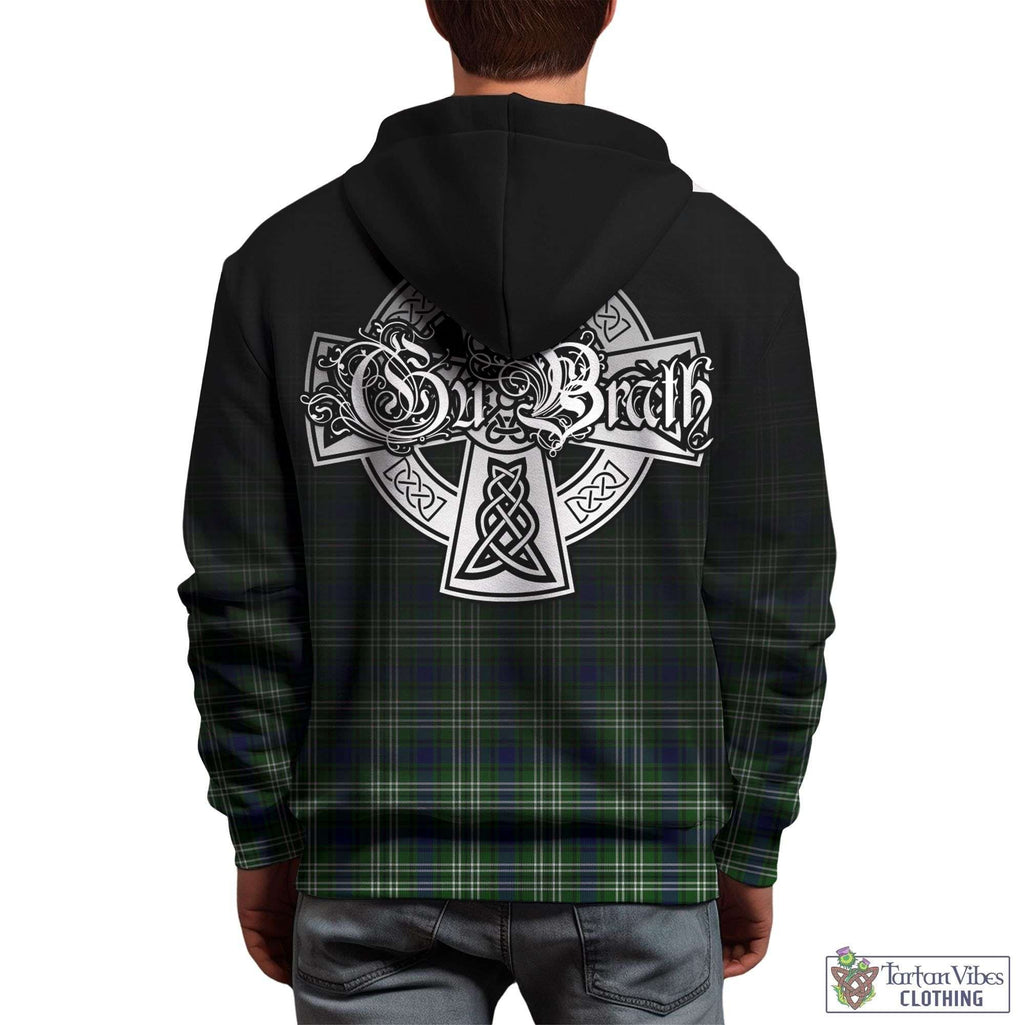 Purves Tartan Hoodie Featuring Alba Gu Brath Family Crest Celtic Inspired - Tartan Vibes Clothing
