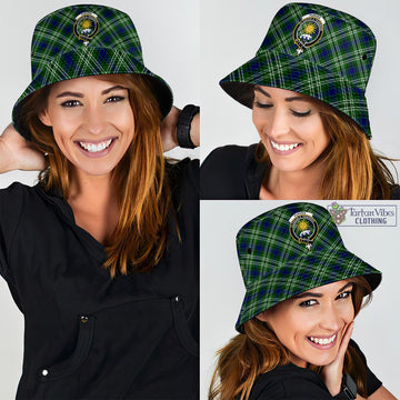 Purves Tartan Bucket Hat with Family Crest - Tartan Vibes Clothing