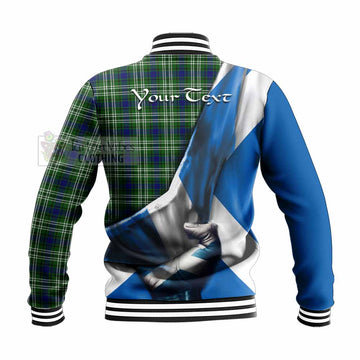 Purves Tartan Baseball Jacket with Family Crest Scotland Patriotic Style - Tartan Vibes Clothing