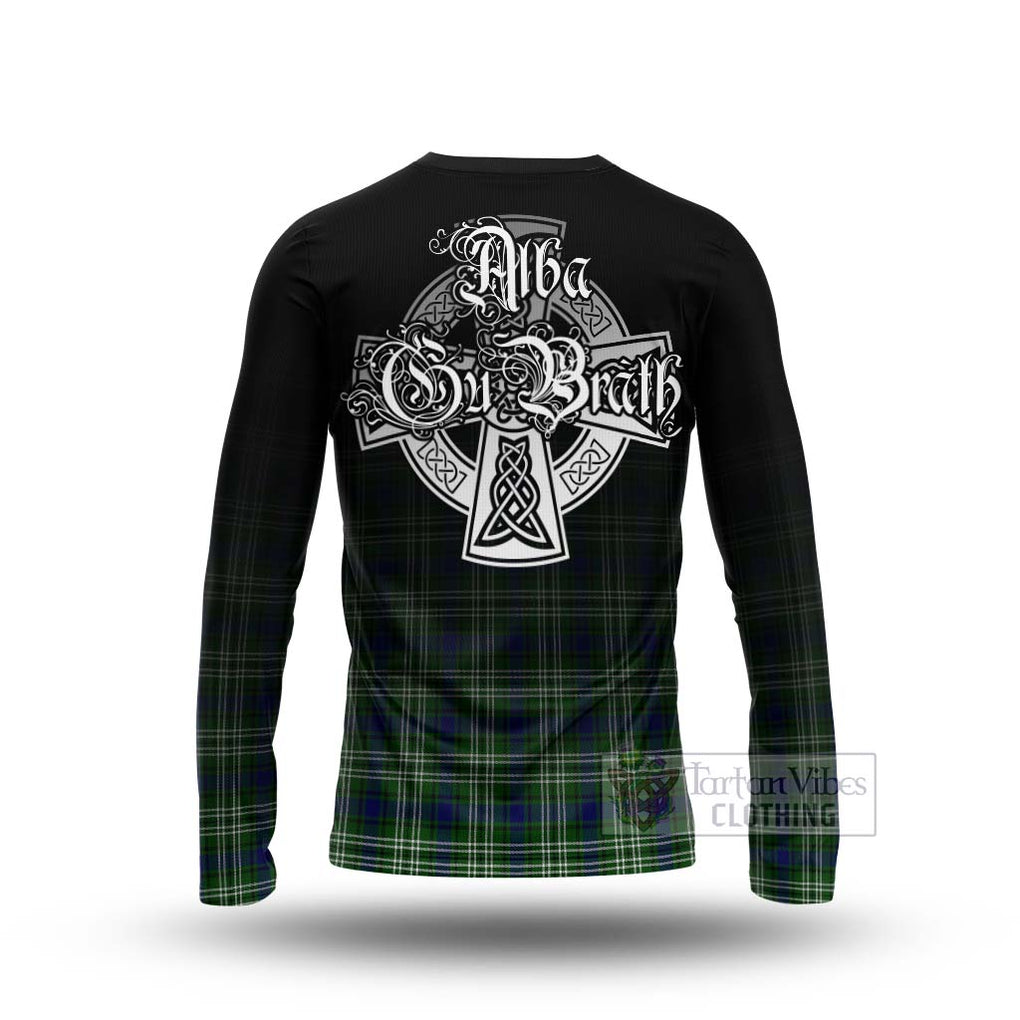 Purves Tartan Long Sleeve T-Shirt Featuring Alba Gu Brath Family Crest Celtic Inspired - Tartan Vibes Clothing