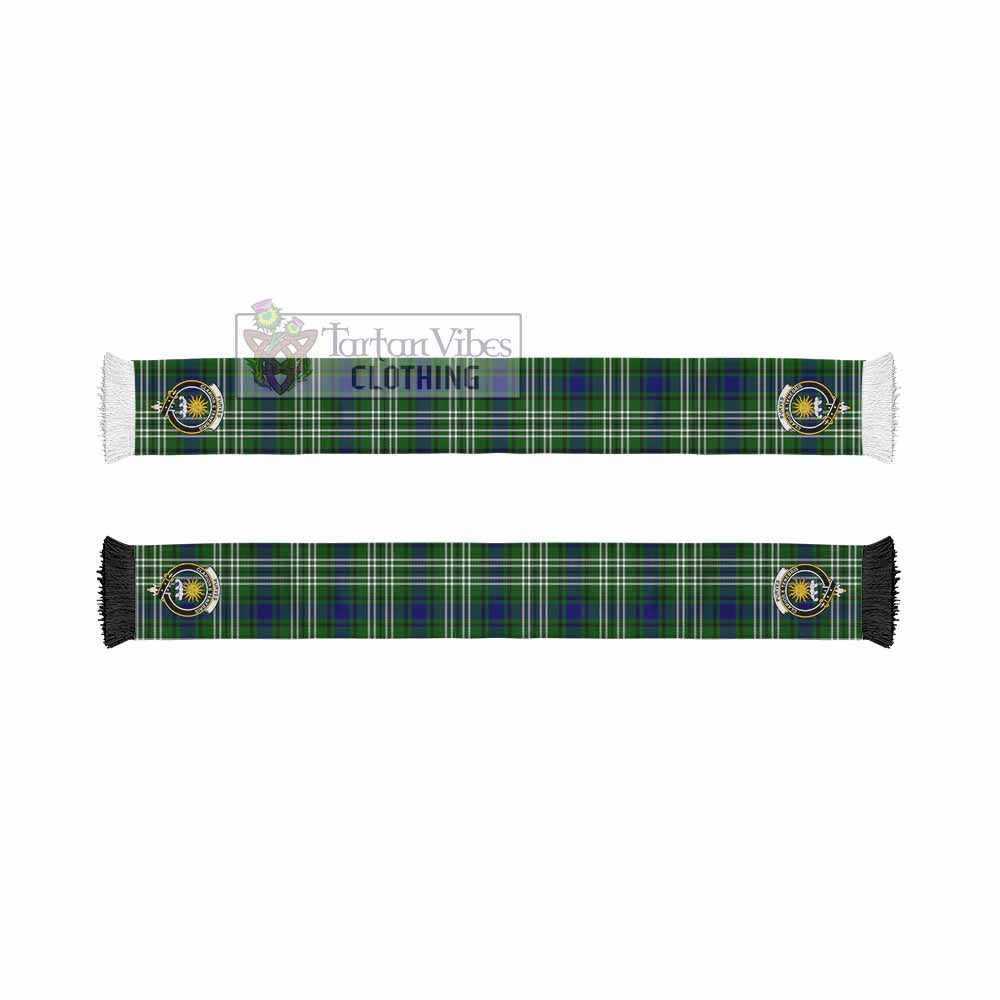 Purves Tartan Ruffneck Scarf with Family Crest - Tartan Vibes Clothing