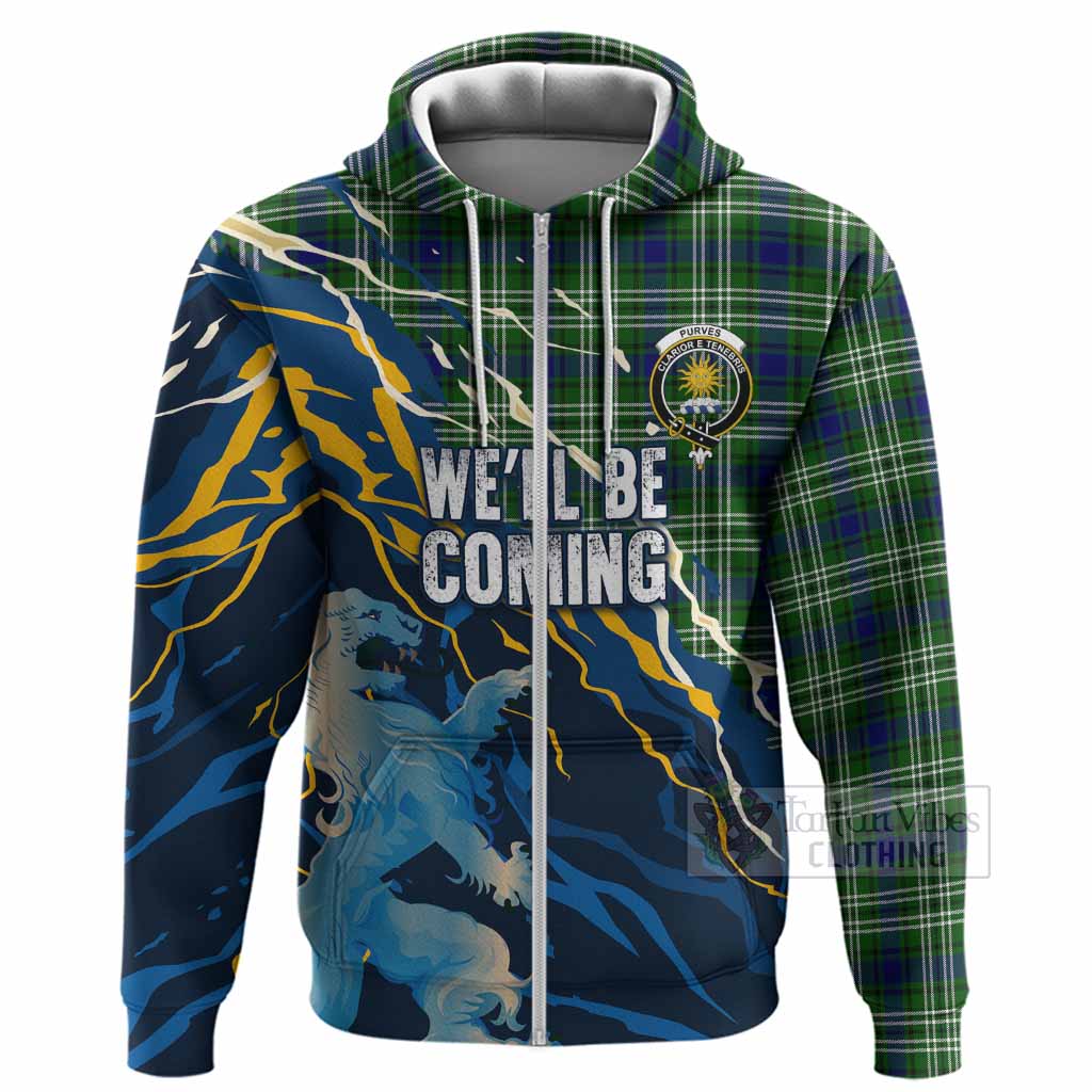 Purves Scotland Tartan Hoodie WC2026 Football - We'll Be Coming