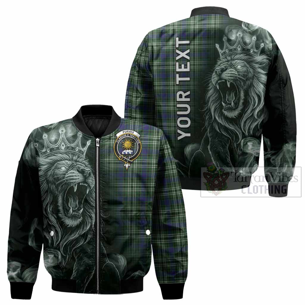 Purves Tartan Bomber Jacket Roaring Lion Heritage