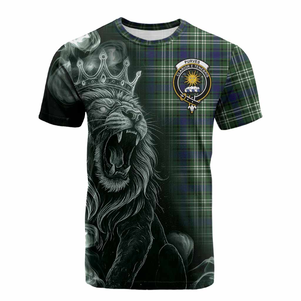 Purves Tartan Cotton T-shirt Roaring Lion Heritage
