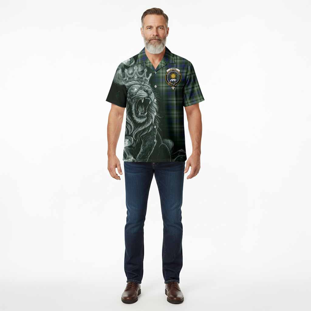 Purves Tartan Hawaiian Shirt Roaring Lion Heritage