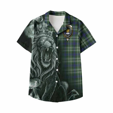 Purves Tartan Kid Hawaiian Shirt Roaring Lion Heritage