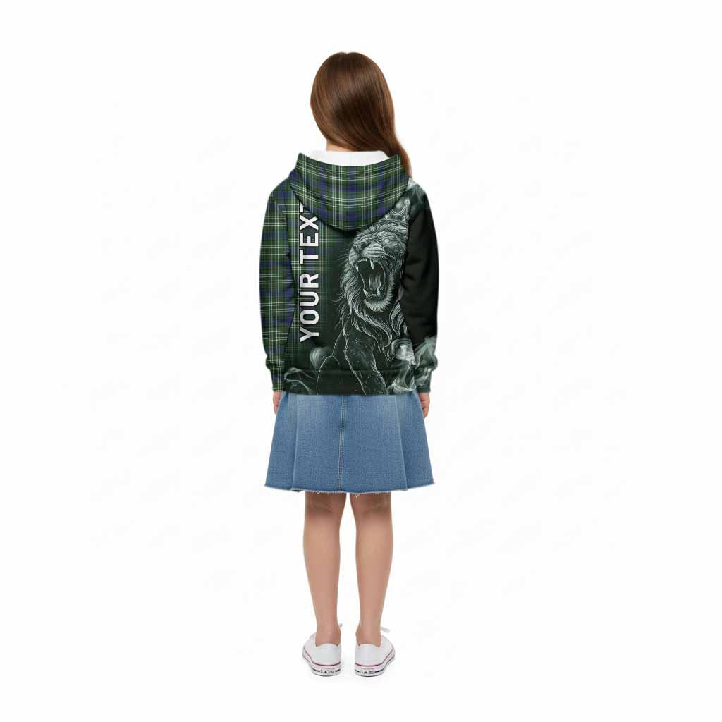 Purves Tartan Kid Hoodie Roaring Lion Heritage